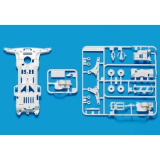 TAMIYA 田宫四驱车 限量super2白色底盘 95071 SUPER-II REINFORCED CHASSIS (WHITE) スーパーII強化シャーシ（ホワイト）