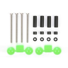 TAMIYA ﹬ ɫƽ˷ 94754 ALUMINUM SPACER SET 12mm, 3mm, 1.5mm / 4PCS. EACH BLACKߥک``å