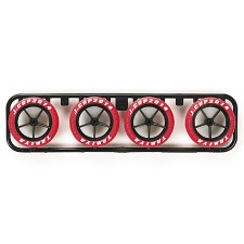 TAMIYA 田宫四驱车 限量版 红色大口径刻字胎 95045 HARD LARGE DIA. ARCHED TIRE SET（RED）J-CUP 2014 大径バレルハードタイヤセット（レッド・J-CUP 2014）  