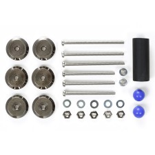 TAMIYA 田宫 四驱车 限量版 分体质量阻尼器  避震器  丁丁 95018 ADJUSTABLE MASS DAMPERS (2.5g WEIGHTSx6/GUN METAL) ガンメタル アジャスト マスダンパー（2.5g×6個）