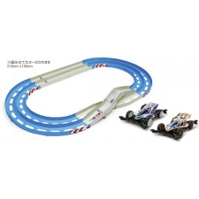 TAMIYA 田宫四驱车 限量版 蓝白两轨道跑道 附带四驱车 95002 MIN...