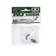 TAMIYA 田宫 四驱车 AO配件 放松螺母包 94690 Mini 4WD AO-1015 2mm Lock Nut 10pcs AO-1015 2ｍｍロックナット10個セッ ト