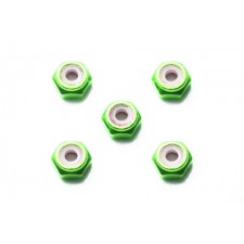 TAMIYA ﹬   ɫĸ 94907 2mm ALUMINUM LOCK NUT (GREEN, 5PCS.) 2mmߥåʥå `5