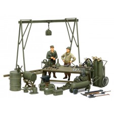 TAMIYA 田宫 军士模型 美军 野战维修场 25106 アメリカ軍メンテナン...