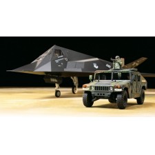 TAMIYA 田宫 军士模型 夜鹰战斗机 悍马越野车 89773 F-117A ...