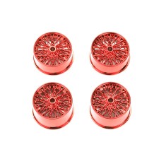 TAMIYA ﹬   ھ ƺɫ 94760 󾶥ݩ`ۥ` åɥå LARGE DIA. SPOKE WHEELS (RED PLATED)