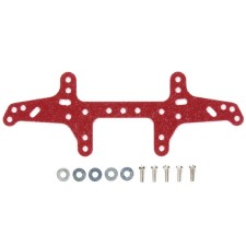 TAMIYA ﹬   1.5MMɫβ 94879 FRP REAR MULTI ROLLER SETTING STAY (RED) FRPޥ磻ɥ䥹Ʃ`åɣ 