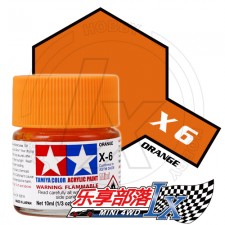 TAMIYA 田宫模型 水性漆 亮光 X6 光泽橙 81506 Acrylic ...
