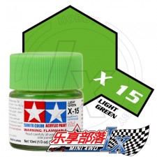 TAMIYA 田宫模型 水性漆 亮光 X15 光泽浅绿 81515 Acryli...