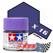 TAMIYA 田宫模型 水性漆 亮光 X16 光泽紫 81516 Acrylic...