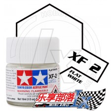 TAMIYA 田宫模型 水性漆 消光 XF2 消光白 81702 Acrylic...