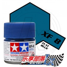 TAMIYA 田宫模型 水性漆 消光 XF8 消光蓝 81708 Acrylic...