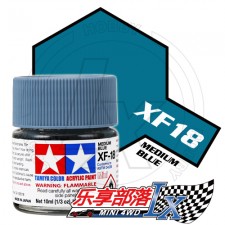 TAMIYA 田宫模型 水性漆 消光 XF18 消光中度蓝 81718 Acry...
