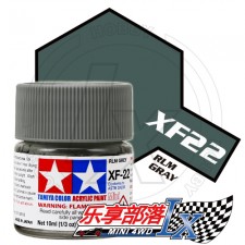TAMIYA 田宫模型 水性漆 消光 XF22 消光PLM灰 81722 Acr...