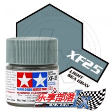 TAMIYA 田宫模型 水性漆 消光 XF25 消光浅海灰 81725 Acry...