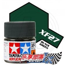 TAMIYA 田宫模型 水性漆 消光 XF27 消光墨绿 81727 Acryl...