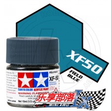 TAMIYA 田宫模型 水性漆 消光 XF50 消光原野蓝 81750 Acry...