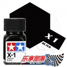 TAMIYA 田宫模型 油性漆 亮光 X1 光泽黑 80001 X1 ブラック