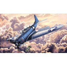 爱德美 12296 1/48 美国SBD-2轰炸机(中途岛)  12296 AC...