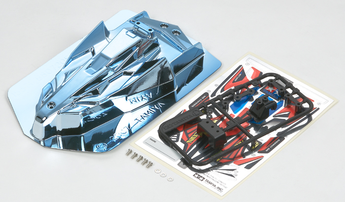 TAMIYA 田宫四驱车限量版蓝色电镀软壳猎鹰94771 ネオファルコン